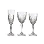 Flute in Cristallo Diamanti e Foglie