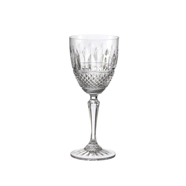Calice Acqua in Cristallo Diamanti e Foglie