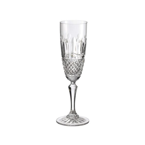 Flute in Cristallo Diamanti e Foglie