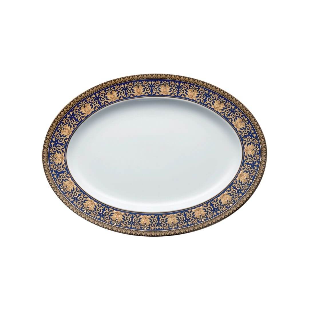 Vassoio ovale 40 cm Medusa blue