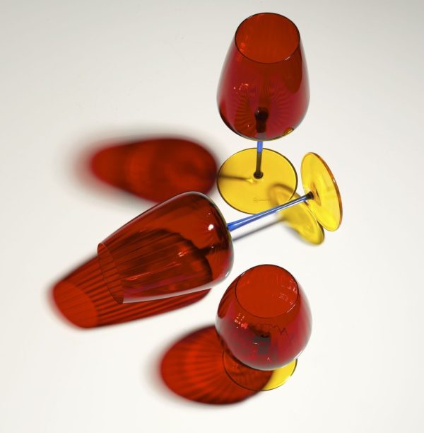 Set 2 Bicchieri Joy Red 450 ml