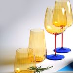 Set 2 Calice Vino Joy Yellow 750 ml