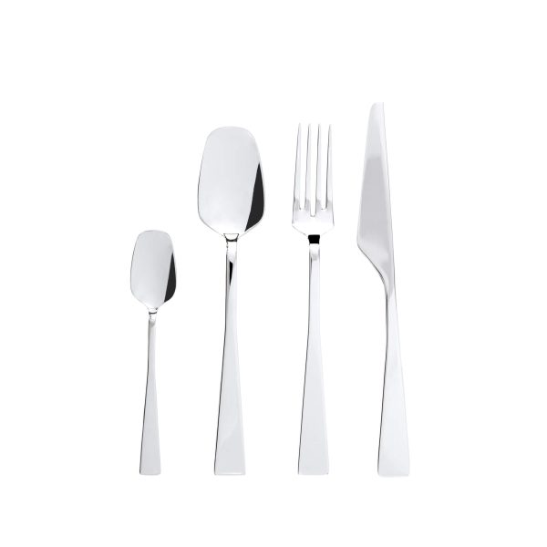 Set Posate 4 Pezzi  Acciaio Zest Lucido