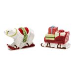 Set Sale e pepe Orso polare e Slitta con doni