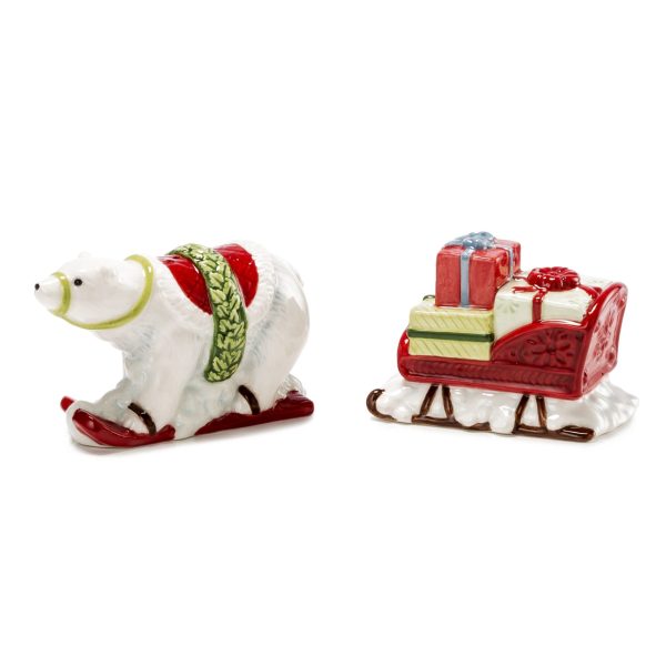 Set Sale e pepe Orso polare e Slitta con doni