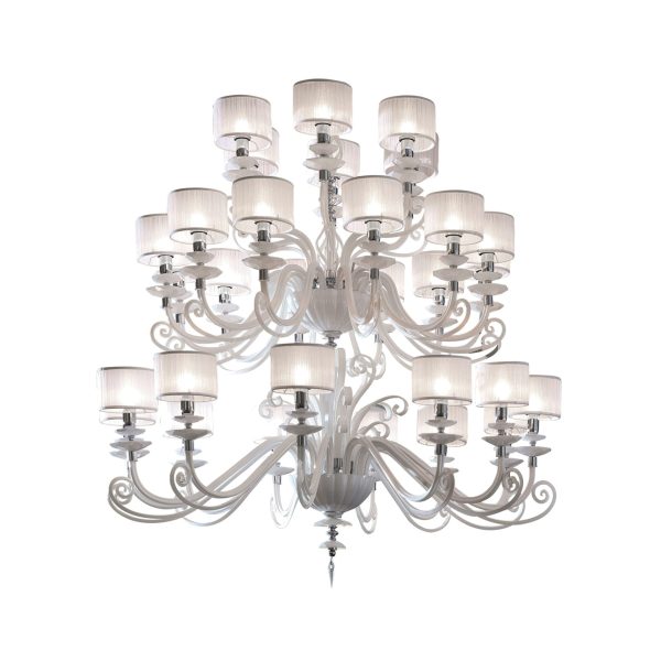 Alicante Bianco L12+12+6 luci Euroluce