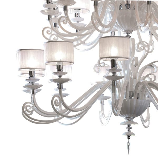 Alicante Bianco L12+12+6 luci Euroluce
