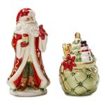 Santa Claus and Snowman Salt and Pepper Set