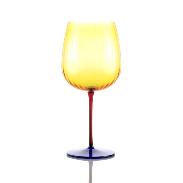 Set of 2 Gin Glasses Joy Yellow 750 ml