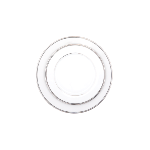 Piatto Frutta Doppio Filo Platino