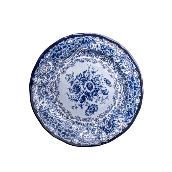Old England Blue Round Tray