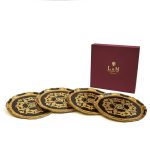 Vassoio Firenze - Nero e Oro - Set 4 Pezzi