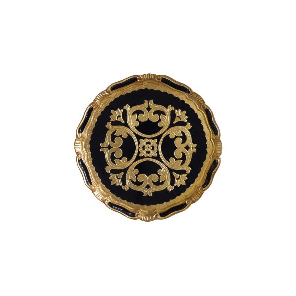 Vassoio Firenze - Nero e Oro - Set 4 Pezzi