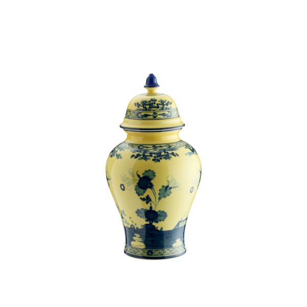 Vaso potiche con coperchio Citrino, 31 cm