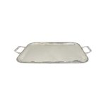 Vassoio rettangolare con manici in Silver Plated Impero