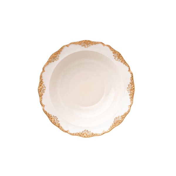 Deep Plate Irene Capodimonte Porcelain