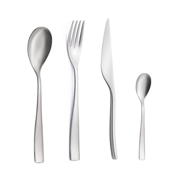 Set Posate 4 Pezzi Contemporary Sabbiato