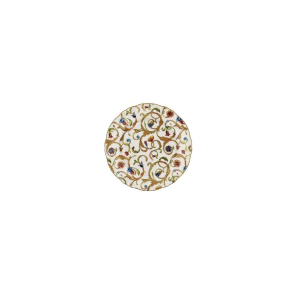 Ornate Bread Plate with Full Swirl Decoration