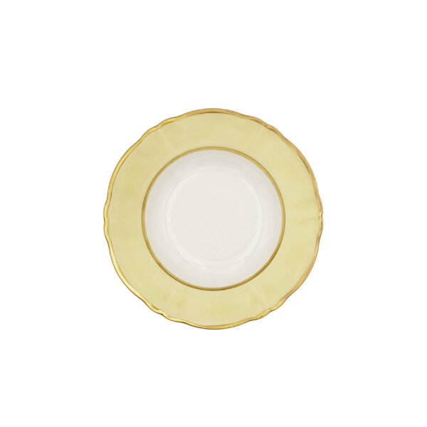 Piatto Fondo Ornato Bouquet Crema Pastello