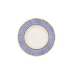 Piatto Fondo Ornato Bouquet Viola Pastello