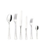 Set Posate 6 Pezzi in Acciaio Ottagonale