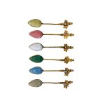 Set 6 Cucchiaini Colorati Assortiti con Decorazione Ape