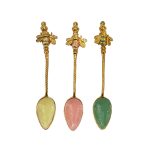 Set 3 Cucchiaini Colorati Assortiti con Decorazione Ape