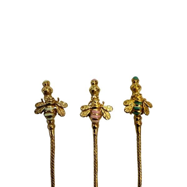 Set 3 Cucchiaini Colorati Assortiti con Decorazione Ape