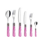 Set Posate 6 Pezzi Grazia Rosa
