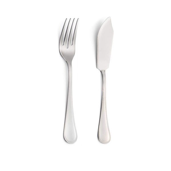 Fish Serving Set in English Steel