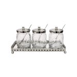 Set Tre Barattoli Con Vassoio