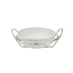 SilverPlated rectangular baking dish with 2 compartments (Copia)