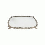Small rectangular tray with handles in Silver Plated (Copia)